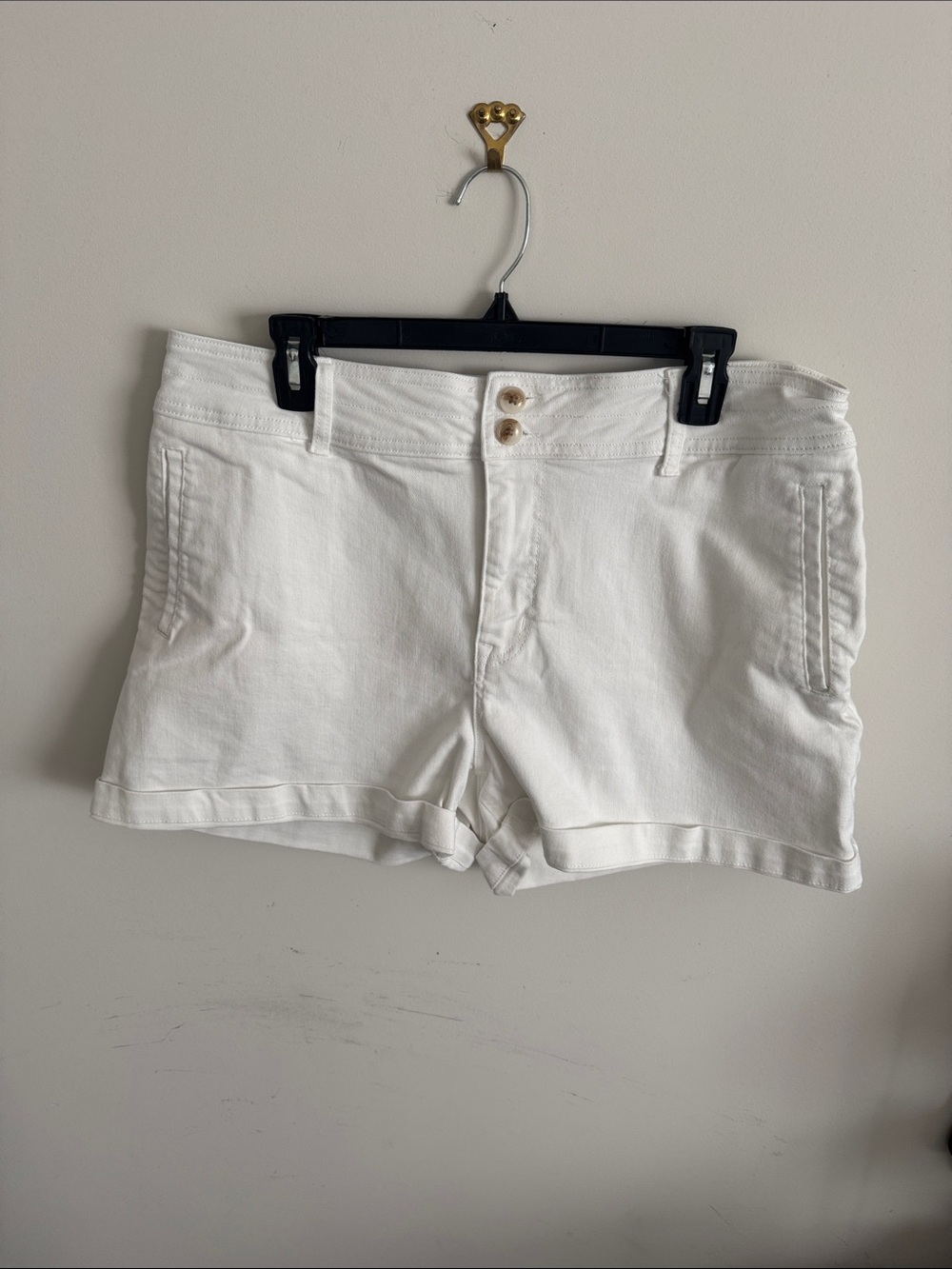 Maurices White Denim Shorts